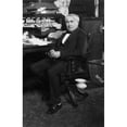 thumbnail image 1 of Thomas A. Edison (1847-1931) At His Desk In His West Orange History (24 x 36), 1 of 1