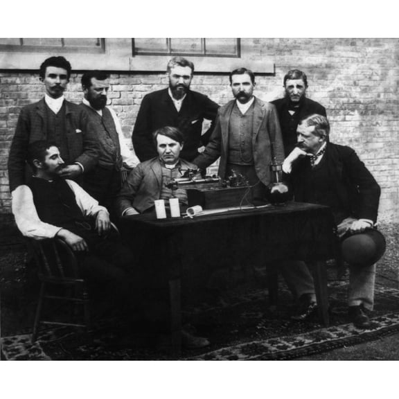Thomas A. Edison And His Staff EngineersInventors History (36 x 24)