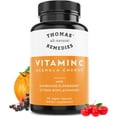 thumbnail image 1 of Thomas' All-Natural Remedies Vitamin C with Organic Elderberry- Whole Food Supplement - Non-GMO - Raw Vegan - 90 Capsules, 1 of 8