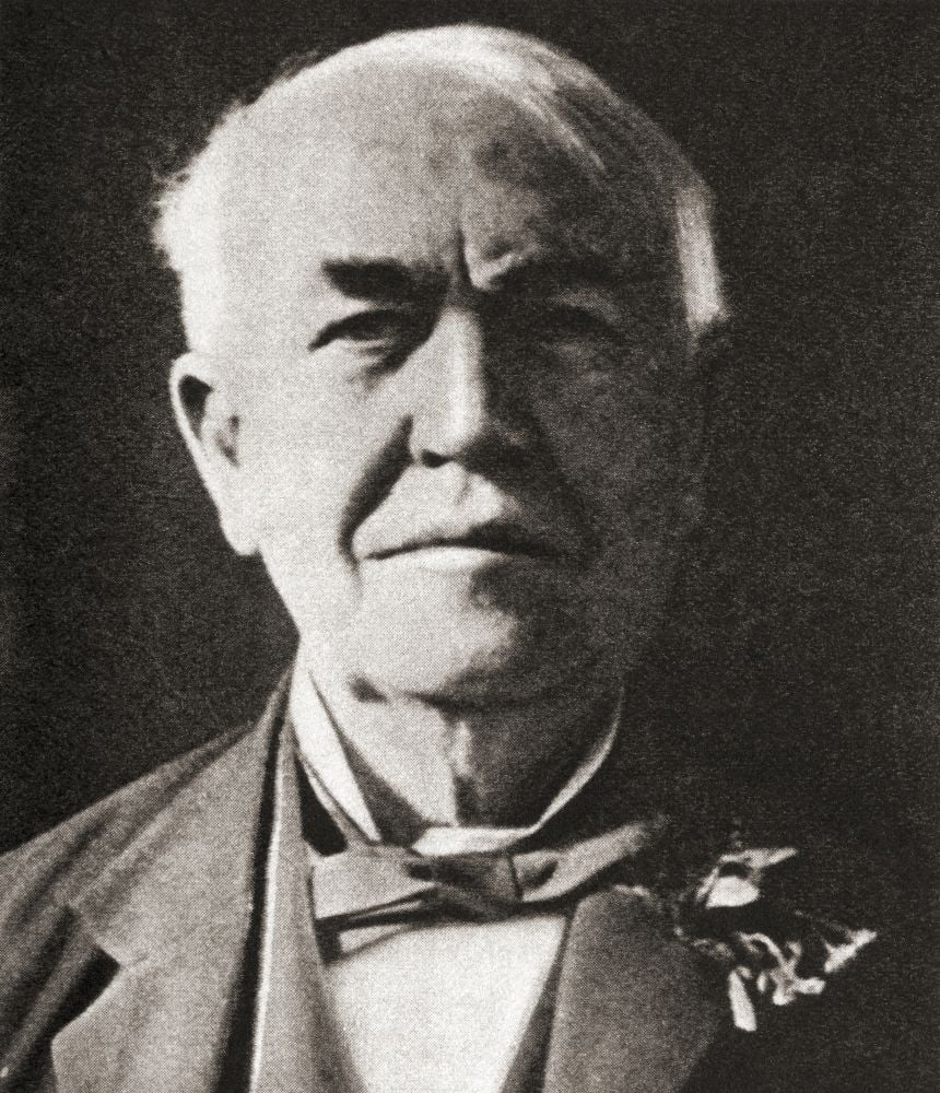 Thomas Alva Edison, 1847 - 1931. American inventor and businessman ...