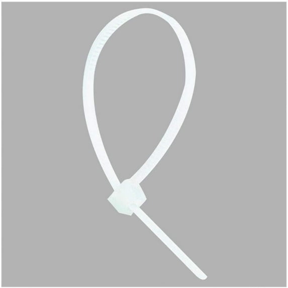 Thomas & Betts Nylon Cable Tie 10400C Self-Locking - 18 Lb, 0.1" x 4.09", Off-White