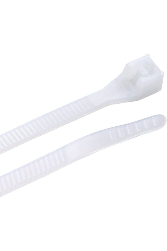 Thomas & Betts Nylon Cable Tie 10400C Self-Locking - 18 Lb, 0.1" x 4.09", Off-White
