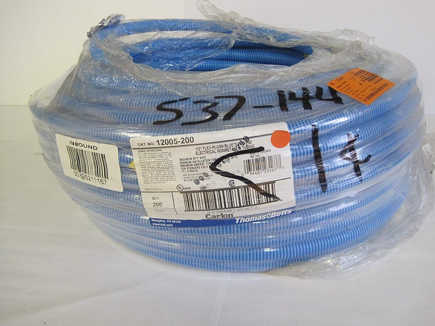 Thomas & Betts ENT Conduit Coil - 200 Ft, 1/2 In, Blue — Indoor ...