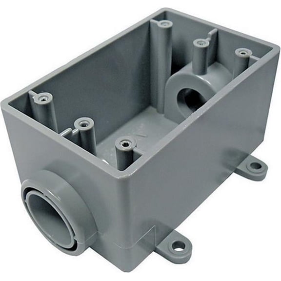 Thomas & Betts 5133464U 0.75 in. 1 Gang Outdoor PVC Outlet Box