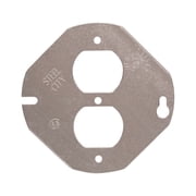 Steel City Octagon Steel 1 Gang Duplex Outlet Cover For Mounts To Box Or Device