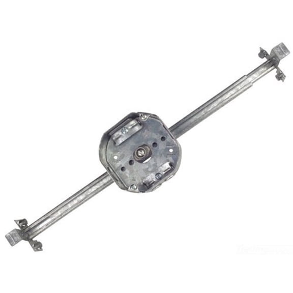 Thomas & Betts Steel Octagon Electrical Box Steel City - Adjustable, 4 x 4 in, 1.5 in, Silver