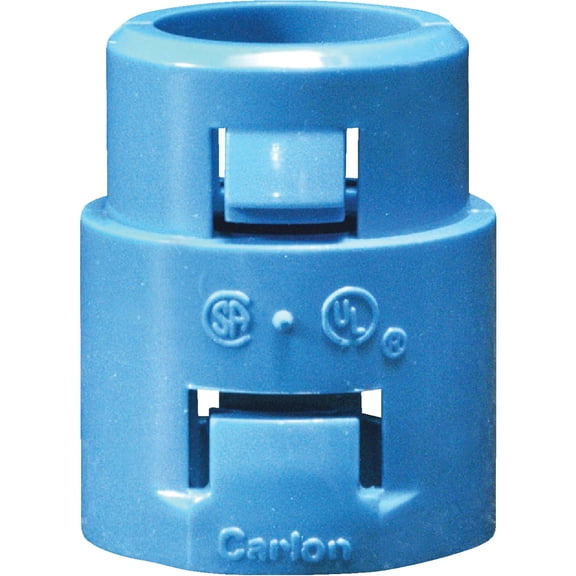 Thomas & Betts A253D-CAR 1/2-Inch ENT Smurf Terminator Adapter, Blue