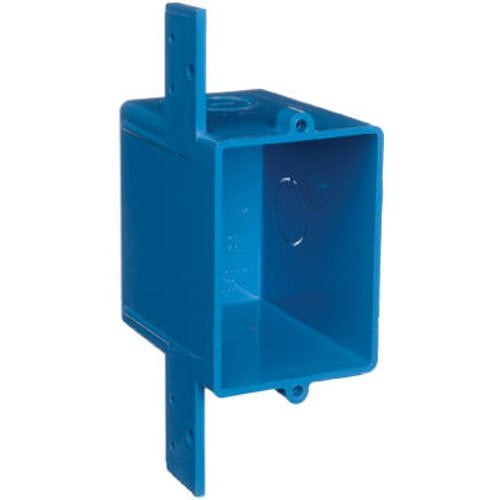 Thomas & Betts A58381D Carlon Non-Metallic Outlet Box with 1/2" Knockouts, 1 Gang, 16 cu. in.