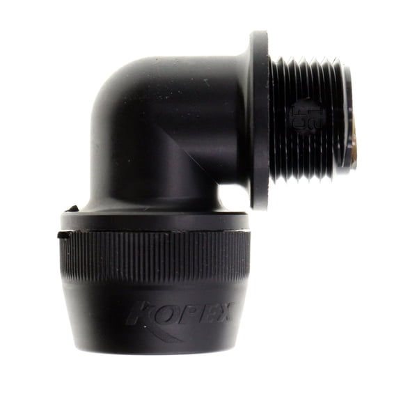Thomas & Betts CF-21 Nylon Liquid Tight Corrlok 90° Angle Fitting, NPT, 1/2-Inch (25-Pack)