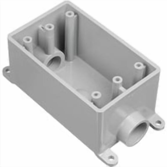 Thomas & Betts Carlon Rigid Non-Metallic Through Termination Wall Box, Case of 6