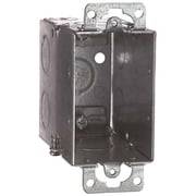 Steel City 18 cu in Rectangle Galvanized Steel 1 gang Switch Box Silver