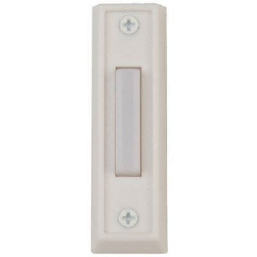 Thomas & Betts DH1408L Lighted White DoorChime PushButton With White Rectangular Housing for
