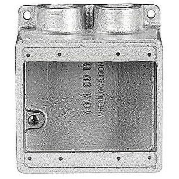 Thomas & Betts FDS222-TB, Cast Device Box, 3/4,2G-Deep Bx,Iron, D-End, 1 PC