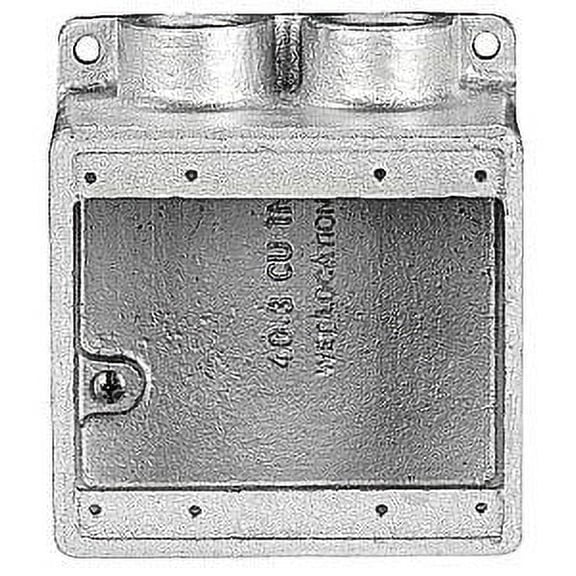 Thomas & Betts FDS222-TB, Cast Device Box, 3/4,2G-Deep Bx,Iron, D-End, 1 PC