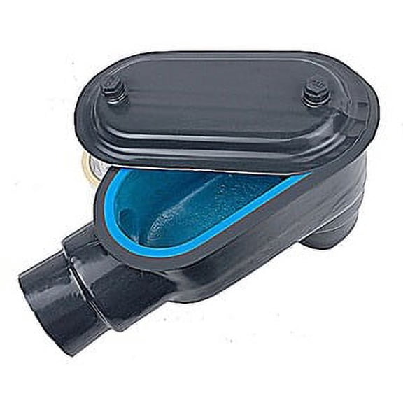 Thomas & Betts LB17-G OCAL PVC-Coated Conduit Body, Type LB, Form-7, 1/2-Inch