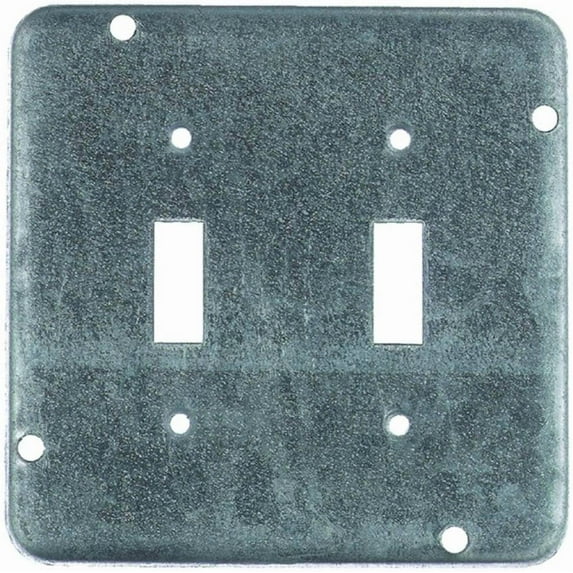 Thomas & Betts RSL-5 Pre-Galvanized Steel Outlet Box Cover 4-11/16 Inch x 4-11/16 Inch x 1/2 Inch Steel City