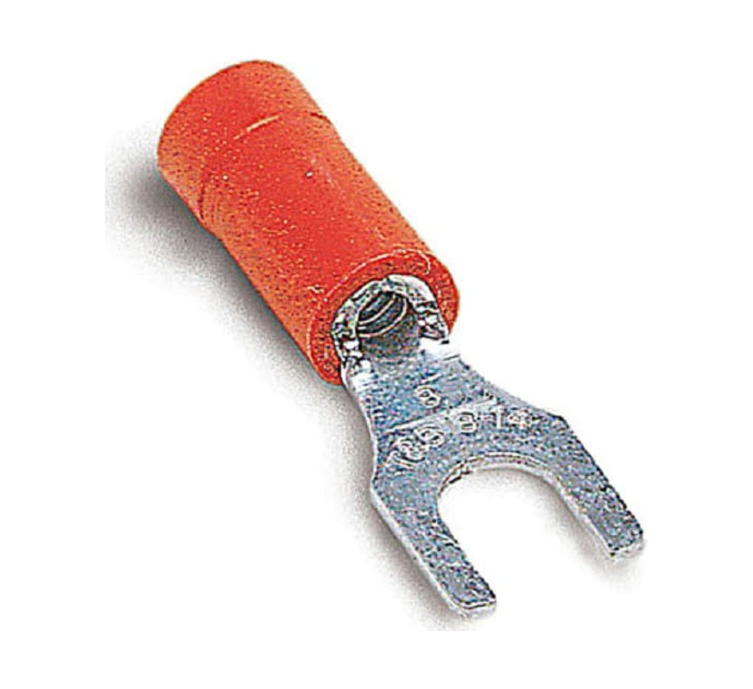 Thomas & Betts StaKon Red Vinyl Insulated Fork Terminals 18RA10F