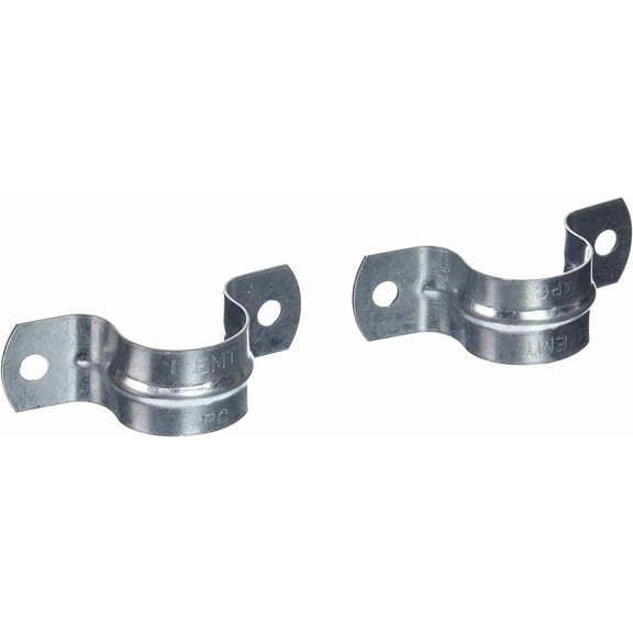 Thomas & Betts TS903-4 1-Inch 2 Hole Electrical Metallic Tubing Strap, Steel, 4-Pack
