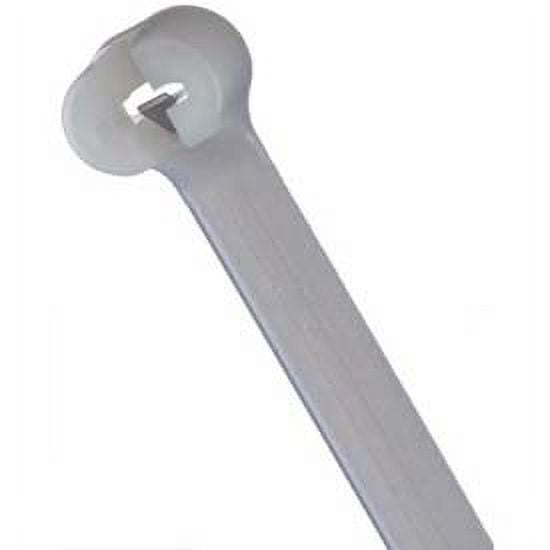 Thomas & Betts TY24MFR 5.5" 40lb Flame Retardant White Cable Ties with Stainless Steel Locking Device 1,000/Bag