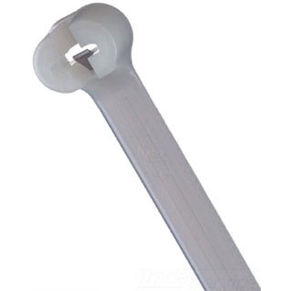 Thomas & Betts TY527M Cable Tie 120lb 13" Natural Nylon with Stainless Steel Locking Device Distributor Pack (50 Pack)