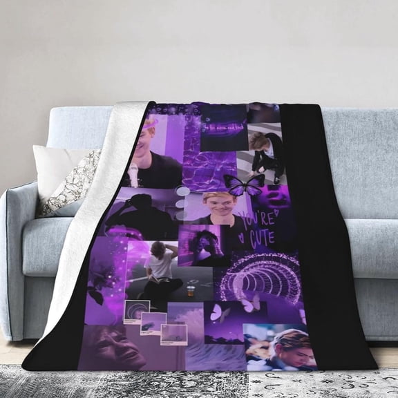 Thomas Brodie Fashion Personality Blanket Winter Super Soft Quilt Bed Durable Warm Lightweight Blanket 60"x50"