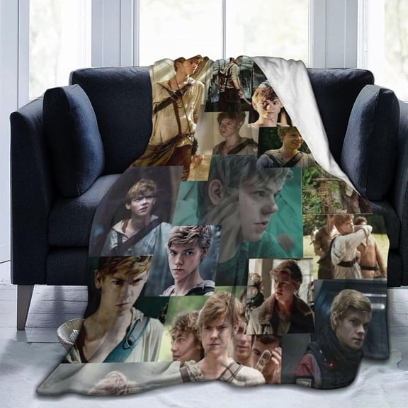 Thomas Brodie Sangster Fleece Blanket for Couch - Throw Blanket Lightweight Super Soft Cozy Luxury Bed Blanket Microfiber and Throws for Sofa