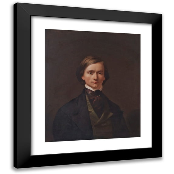 Thomas Buchanan Read 20x23 Black Modern Framed Museum Art Print Titled - Thomas Buchanan Reed - Self Portrait