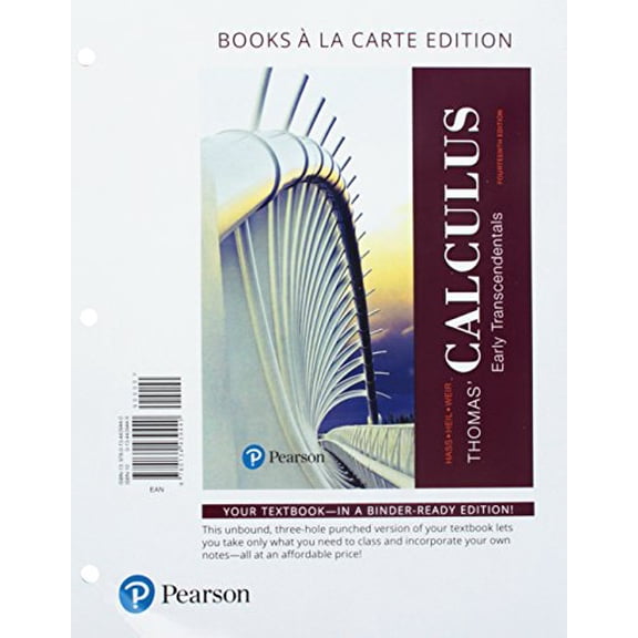 Pre-Owned Thomas' Calculus: Early Transcendentals, Books a la Carte Edition Plus Mylab Math with Pearson Etext -- 24-Month Access Card Package (Other)