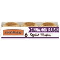 thumbnail image 1 of Thomas' Cinnamon Raisin English Muffin, 6 count, English Muffins, 13 oz Tray, 1 of 8