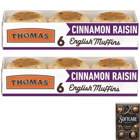 Thomas' Cinnamon Raisin English Muffin, 6 count, English Muffins, 13 oz