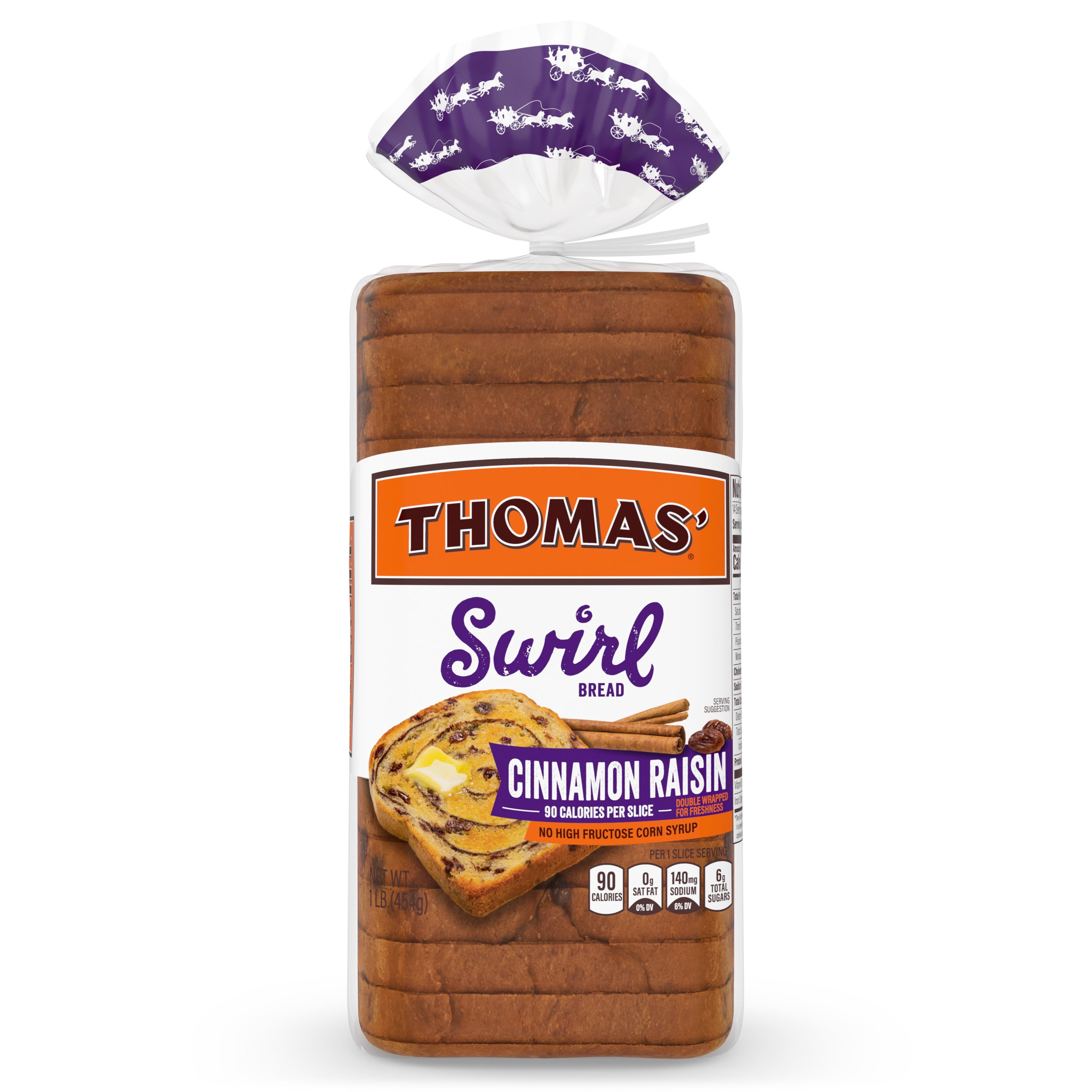 Thomas’ Cinnamon Raisin Swirl Bread, 16 Oz Cinnamon Raisin Bread
