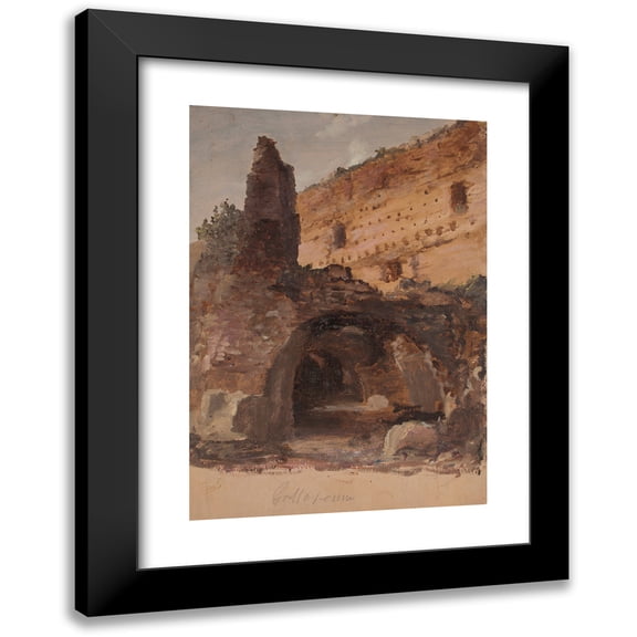 Thomas Cole 11x14 Black Modern Framed Museum Art Print Titled - The Colosseum (1832)