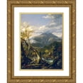 thumbnail image 1 of Thomas Cole 11x14 Gold Ornate Wood Frame and Double Matted Museum Art Print Titled - Indian Pass, 1 of 4
