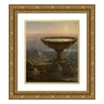 thumbnail image 1 of Thomas Cole 12x14 Gold Ornate Wood Frame and Double Matted Museum Art Print Titled - The Titan's Goblet (1833), 1 of 4