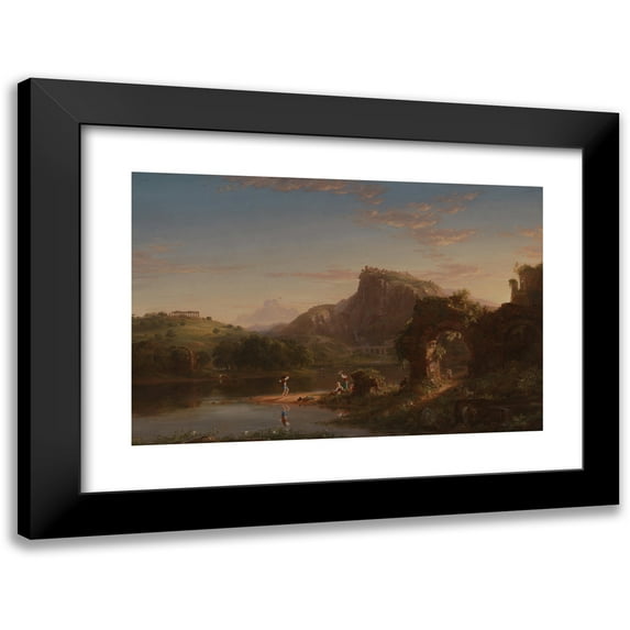 Thomas Cole 14x11 Black Modern Framed Museum Art Print Titled - The Allegro (1845)