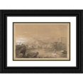thumbnail image 1 of Thomas Cole 14x11 Black Ornate Wood Framed Double Matted Museum Art Print Titled: The Good Shepherd (1847), 1 of 5