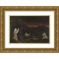 thumbnail image 1 of Thomas Cole 14x11 Gold Ornate Wood Frame and Double Matted Museum Art Print Titled - Dead Rising from Tombs, 1 of 4