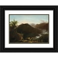 thumbnail image 1 of Thomas Cole 18x14 Black Ornate Wood Framed Double Matted Museum Art Print Titled - Sunrise in the Catskills (1826), 1 of 5
