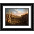thumbnail image 1 of Thomas Cole 2x Matted 24x20 Black Ornate Framed Art Print 'Lake with Dead Trees (Catskill)', 1 of 2