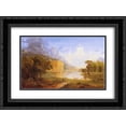 thumbnail image 1 of Thomas Cole 2x Matted 24x20 Black Ornate Framed Art Print 'Study for The Pilgrim of the World on His Journey', 1 of 2