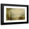 thumbnail image 1 of Thomas Creswick 14x11 Black Modern Framed Museum Art Print Titled - Figures on a Balcony, Probably at Westpoint (ca. 1843), 1 of 5