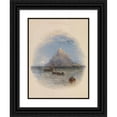 thumbnail image 1 of Thomas Creswick 15x18 Black Ornate Wood Framed Double Matted Museum Art Print Titled - St. Michael's Mount, Cornwall (ca. 1838), 1 of 5