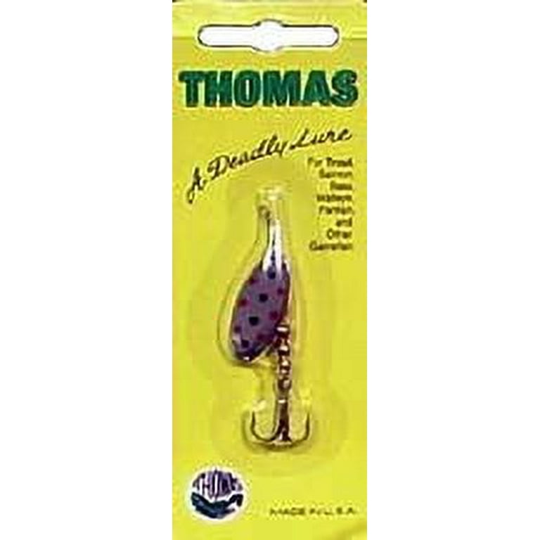 Thomas E. P. Spinning Lure, Nickel with Dots, 1/8 oz., R333-N/DOTS
