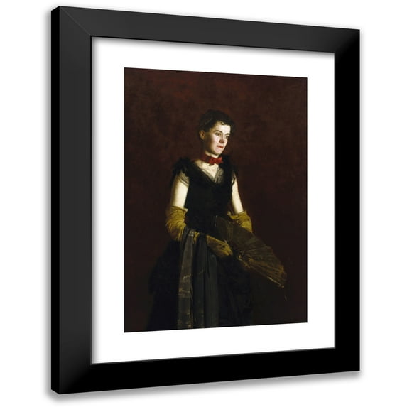 Thomas Eakins 11x14 Black Modern Framed Museum Art Print Titled - Letitia Wilson Jordan