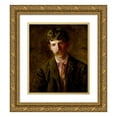 thumbnail image 1 of Thomas Eakins 12x14 Gold Ornate Wood Frame and Double Matted Museum Art Print Titled - The Pianist (Stanley Addicks) (1896), 1 of 4
