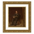 thumbnail image 1 of Thomas Eakins 15x17 Gold Ornate Wood Frame and Double Matted Museum Art Print Titled - Robert M. Lindsay (1900), 1 of 4