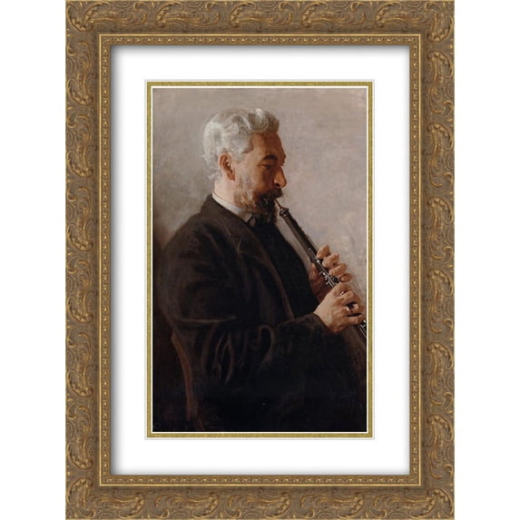 Thomas Eakins 2x Matted 20x24 Gold Ornate Framed Art Print 'Portrait of Benjamin Sharp'