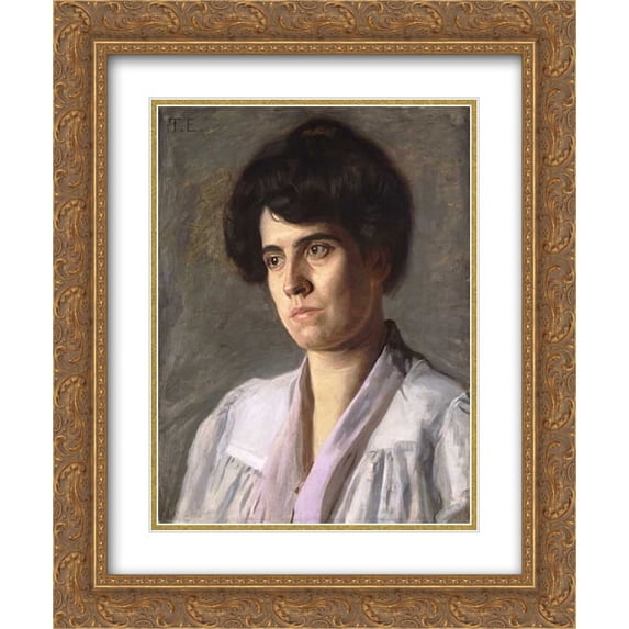 Thomas Eakins 2x Matted 20x24 Gold Ornate Framed Art Print 'Portrait of Harriet Husson Carville '