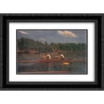 thumbnail image 1 of Thomas Eakins 2x Matted 24x18 Black Ornate Framed Art Print 'The Biglin Brothers Racing', 1 of 2