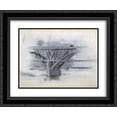thumbnail image 1 of Thomas Eakins 2x Matted 24x20 Black Ornate Framed Art Print 'Drawing Of Girard Avenue Bridge', 1 of 2